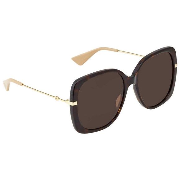 NEW Gucci Brown Butterfly Women's Sunglasses